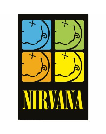 Nirvana Poster Smiley Squares 260-TM-00689