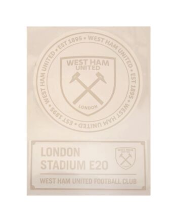 West Ham United FC 2pk A4 Car Decal-TM-01592