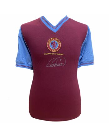 Aston Villa FC 1982 Withe Signed Shirt-TM-01625
