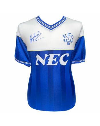 Everton FC 1986 Lineker Signed Shirt-TM-03212