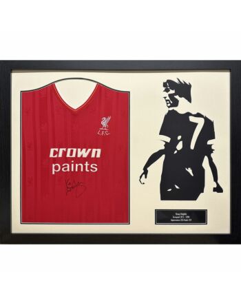 Liverpool FC 1986 Dalglish Signed Shirt Silhouette-TM-03216