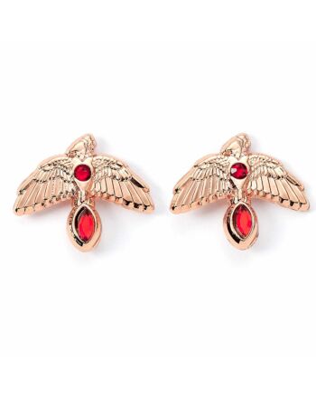 Harry Potter Rose Gold Plated Earrings Fawkes-TM-03232