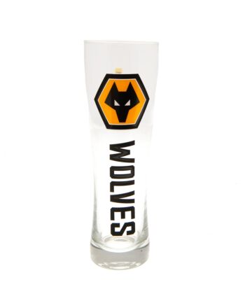 Wolverhampton Wanderers FC Tall Beer Glass-TM-03564