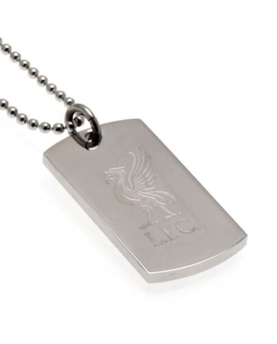 Liverpool FC Engraved Liverbird Dog Tag & Chain Maznun Football