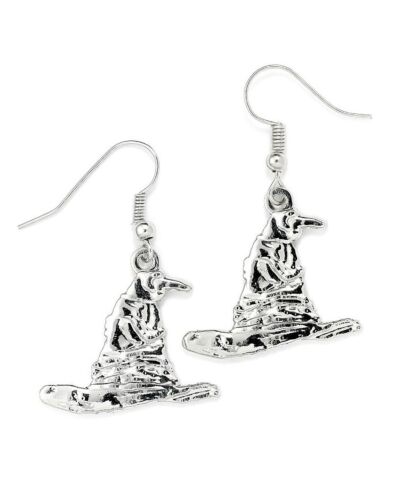 Harry Potter Silver Plated Sorting Hat Hook Earrings Maznun Football