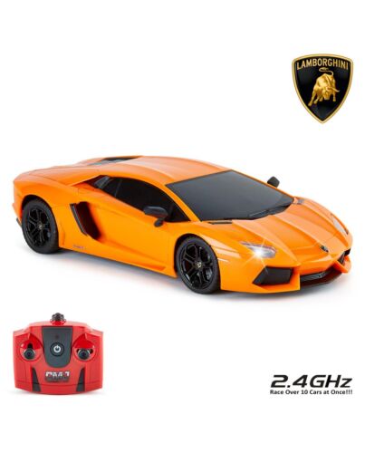Lamborghini Aventador Radio Controlled Car 1:18 Scale Orange Maznun Football