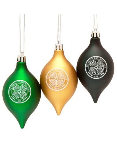 Celtic FC 3pk Vintage Baubles Maznun Football