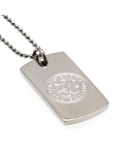 Leicester City FC Engraved Dog Tag & Chain Maznun Football