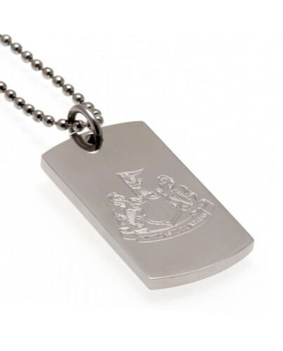 Newcastle United FC Engraved Dog Tag & Chain Maznun Football