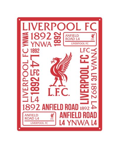 Liverpool FC Large Montage Sign Maznun Football