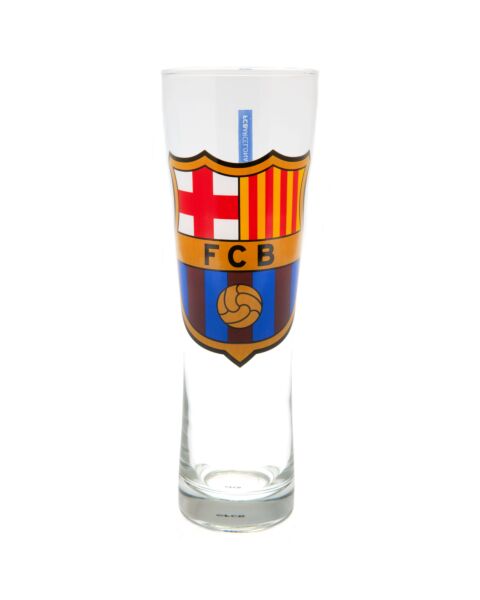 FC Barcelona Colour Crest Tall Beer Glass-178874 Maznun Football