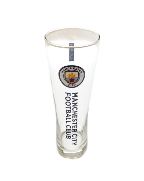 Manchester City FC Tall Beer Glass-109360 Maznun Football