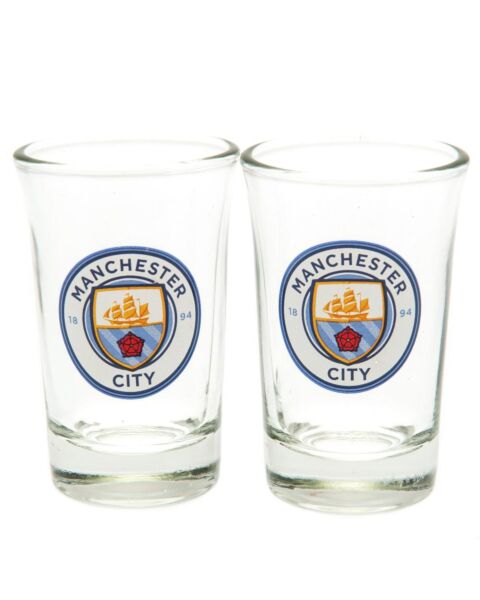Manchester City FC 2pk Shot Glass Set-141020 Maznun Football