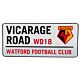 Watford FC White Street Sign-160961