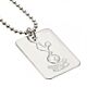 Tottenham Hotspur FC Silver Plated Dog Tag & Chain-23646