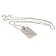 West Ham United FC Silver Plated Dog Tag & Chain-123093