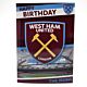 West Ham United FC Musical Birthday Card-3880