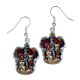 Harry Potter Silver Plated Gryffindor Hook Earrings-153381