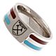 West Ham United FC Colour Stripe Ring Medium-122139