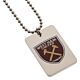 West Ham United FC Enamel Crest Dog Tag & Chain-187802