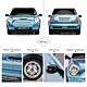 Mini Cooper S Radio Controlled Car 1:24 Scale Blue-188388