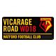 Watford FC Colour Street Sign-192364