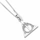 Harry Potter Sterling Silver Deathly Hallows Crystal Necklace-TM-00483