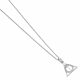Harry Potter Sterling Silver Deathly Hallows Crystal Necklace-TM-00483