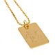 Rangers FC Gold Plated Dog Tag & Chain-TM-01363