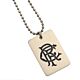 Rangers FC Enamel Crest Dog Tag & Chain-TM-01368