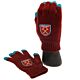 West Ham United FC Touchscreen Knitted Gloves Adults-TM-01536