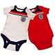 England FA 2 Pack Bodysuit 82 Retro 3-6 Mths-TM-01572