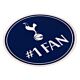 Tottenham Hotspur FC No.1 Fan Car Sticker-TM-01586