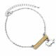 Harry Potter Silver Plated Bar Bracelet Hufflepuff-TM-02049
