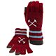 West Ham United FC Touchscreen Knitted Gloves Youths-TM-02170