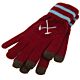 West Ham United FC Touchscreen Knitted Gloves Youths-TM-02170