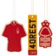 Nottingham Forest FC 3pk Air Freshener-TM-03559