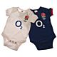 England RFU 2 Pack Bodysuit 0/3 mths PC-TM-03577