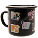 MTV Enamel Mug & Keyring Set-TM-02768