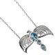 Harry Potter Sterling Silver Diadem Crystal Necklace-TM-00480