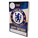 Chelsea FC Birthday Card With Stickers-TM-03908