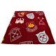 West Ham United FC Historic Crests Fleece Blanket-TM-03671