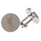 Liverpool FC Stainless Steel Round Cufflinks-TM-03460