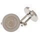 Manchester City FC Stainless Steel Round Cufflinks-TM-03461