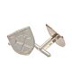 West Ham United FC Sterling Silver Crest Cufflinks-TM-04078
