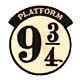 Harry Potter Iron-On Patch 9 & 3 Quarters-TM-01398