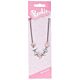 Barbie Silver Plated Enamel Letter Necklace-TM-04002
