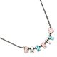 Barbie Silver Plated Enamel Letter Necklace-TM-04002