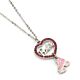 Barbie Silver Plated Heart & Roller Skate Necklace-TM-04003