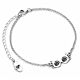 Harry Potter Sterling Silver Charm Bracelet Luna Glasses-TM-04738